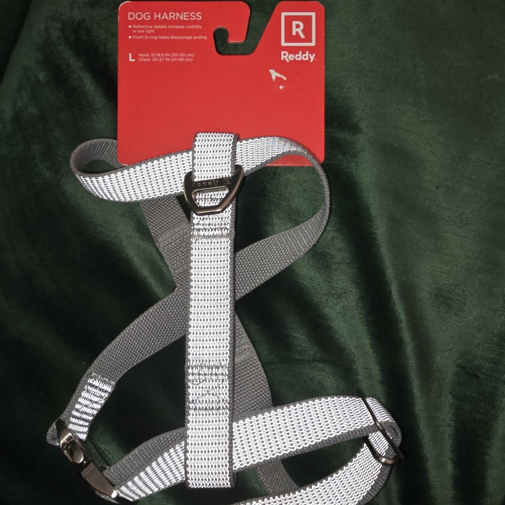 NWT REDDY DOG HARNESS GRAY  LARGE